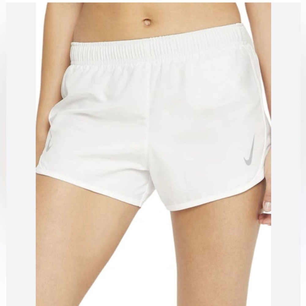 Nike white tempo DRI-Fit running shorts Size S
